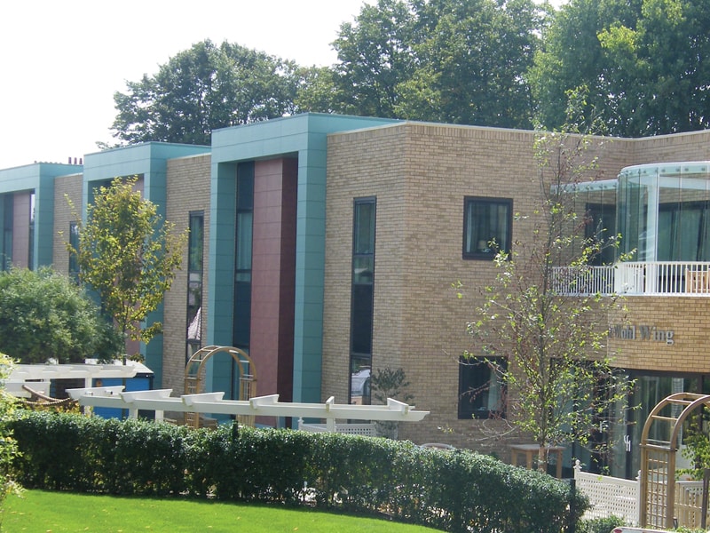 An external view of the Nightingale Hammerson Care Home which uses a Courtney Thorne Nurse Call System