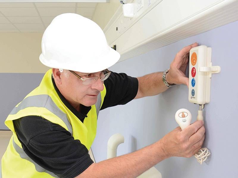 Installation of a wireless Nurse Call System provided by Courtney Thorne