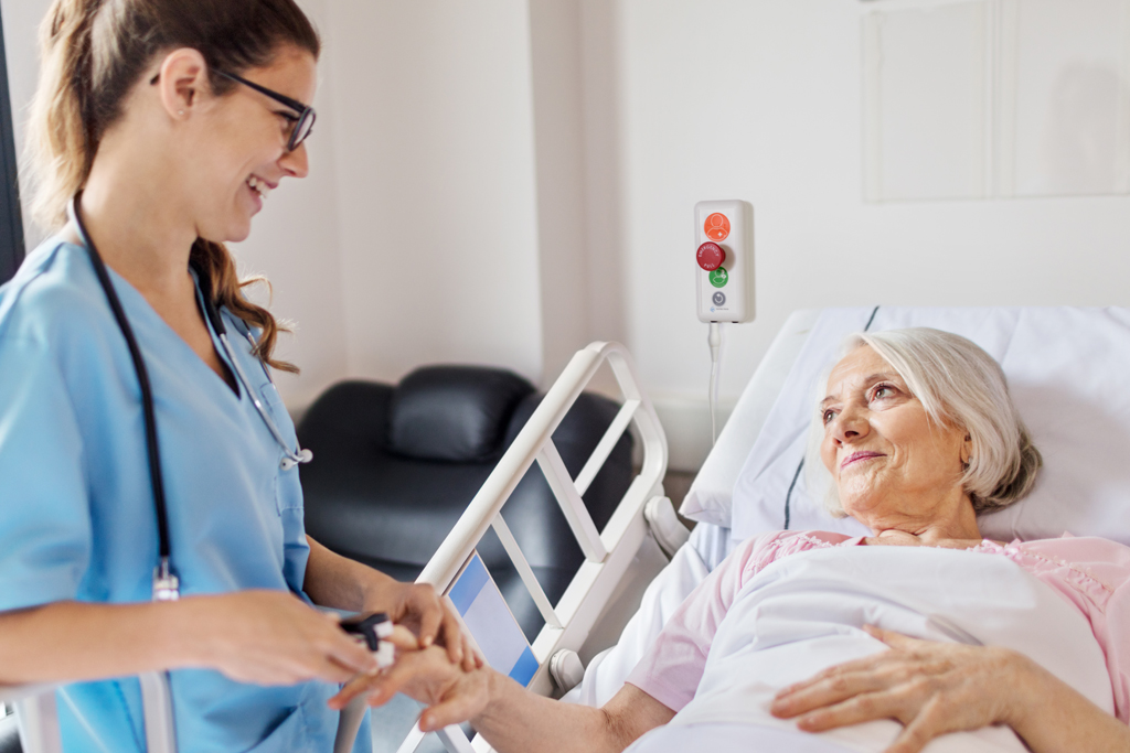 Altra Health nurse call system has built-in Bluetooth and wireless sensors allow optimised connectivity